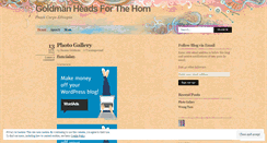 Desktop Screenshot of goldmanheadsforthehorn.wordpress.com