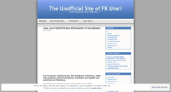 Desktop Screenshot of fkunsri.wordpress.com
