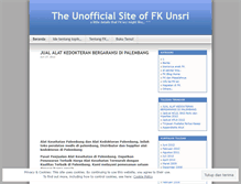 Tablet Screenshot of fkunsri.wordpress.com