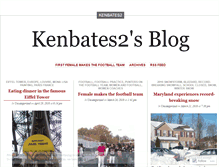 Tablet Screenshot of kenbates2.wordpress.com