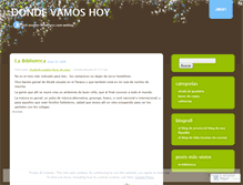 Tablet Screenshot of dondevamoshoy.wordpress.com