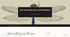 Desktop Screenshot of naturalistssketchbook.wordpress.com