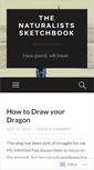 Mobile Screenshot of naturalistssketchbook.wordpress.com