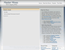 Tablet Screenshot of mastermines.wordpress.com