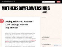 Tablet Screenshot of mothersdayflowersinus.wordpress.com