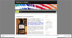 Desktop Screenshot of palabrasalmargen.wordpress.com