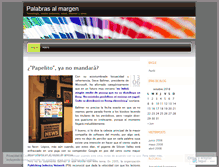 Tablet Screenshot of palabrasalmargen.wordpress.com