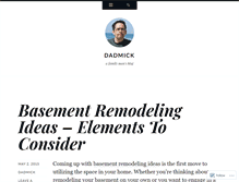 Tablet Screenshot of dadmick.wordpress.com