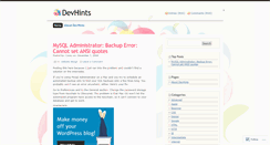 Desktop Screenshot of devhints.wordpress.com