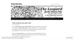Desktop Screenshot of leopardpoetry.wordpress.com