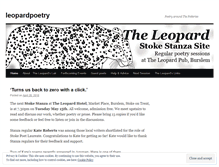 Tablet Screenshot of leopardpoetry.wordpress.com