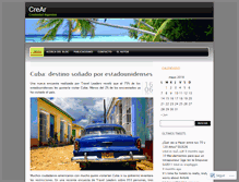 Tablet Screenshot of creandoturismo.wordpress.com