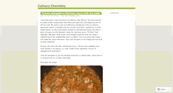 Desktop Screenshot of culinarychem.wordpress.com