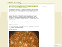 Tablet Screenshot of culinarychem.wordpress.com