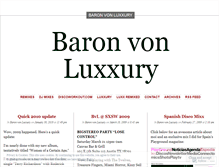 Tablet Screenshot of luxxury.wordpress.com