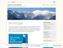 Tablet Screenshot of eatingcolorado.wordpress.com