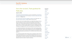 Desktop Screenshot of davidsopinion.wordpress.com
