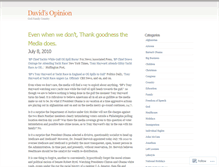 Tablet Screenshot of davidsopinion.wordpress.com