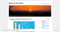 Desktop Screenshot of eldercareadvice.wordpress.com