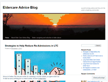 Tablet Screenshot of eldercareadvice.wordpress.com