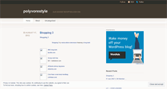 Desktop Screenshot of polyvorestyle.wordpress.com