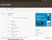 Tablet Screenshot of polyvorestyle.wordpress.com