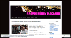 Desktop Screenshot of brownbunnymagazine.wordpress.com