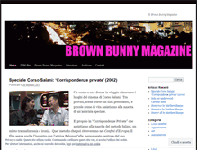 Tablet Screenshot of brownbunnymagazine.wordpress.com