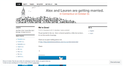 Desktop Screenshot of laurenandalex.wordpress.com