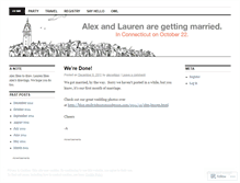 Tablet Screenshot of laurenandalex.wordpress.com