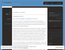 Tablet Screenshot of inchambers.wordpress.com