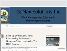 Tablet Screenshot of gomaxsolutions.wordpress.com