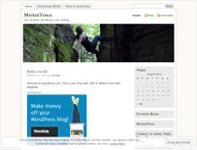 Tablet Screenshot of moxieyoga.wordpress.com