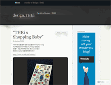 Tablet Screenshot of designthei.wordpress.com