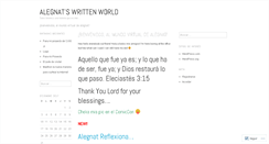 Desktop Screenshot of alegnat.wordpress.com