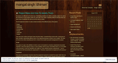 Desktop Screenshot of mangatsingh.wordpress.com
