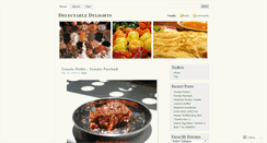 Desktop Screenshot of delectabledelights.wordpress.com