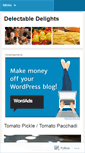 Mobile Screenshot of delectabledelights.wordpress.com