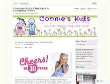 Tablet Screenshot of connieskids.wordpress.com