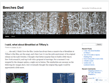 Tablet Screenshot of beechesdad.wordpress.com