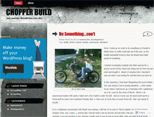 Tablet Screenshot of chopperbuild.wordpress.com