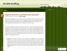 Tablet Screenshot of healthstaffing.wordpress.com