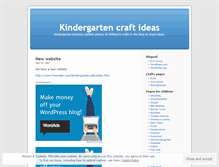 Tablet Screenshot of kindergartencraft.wordpress.com