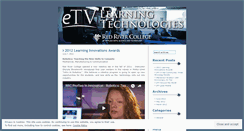 Desktop Screenshot of etvlearningtechnologies.wordpress.com