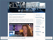 Tablet Screenshot of etvlearningtechnologies.wordpress.com