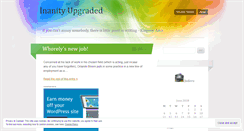 Desktop Screenshot of inanityupgraded.wordpress.com