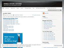 Tablet Screenshot of fisikastudycenter.wordpress.com
