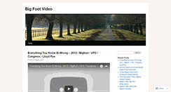 Desktop Screenshot of bigfootvideo.wordpress.com