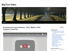 Tablet Screenshot of bigfootvideo.wordpress.com