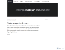 Tablet Screenshot of cronicasdeumassassino.wordpress.com